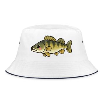 Mignons Zander Kids Fishing Design - Bob - blanc/marine - Devant