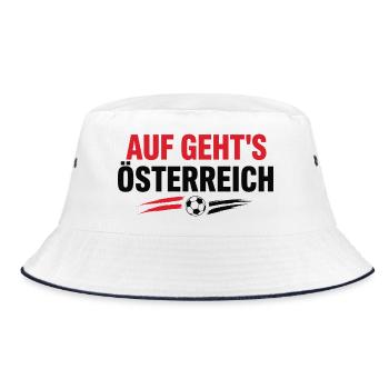Auf Geht's Österreich Foot Autriche | Supporter - Bob - blanc/marine - Devant