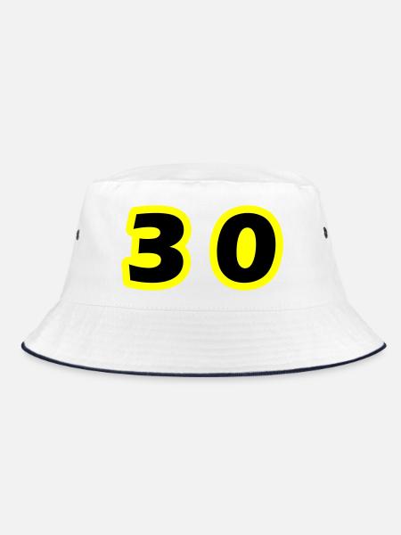 Symbole de 30 chiffres - Bob - blanc/marine - Devant