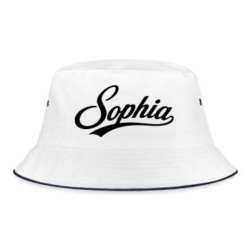 Cadeau du nom de Sophia pour elle - Bob - blanc/marine - Devant