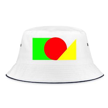 Cercle rouge rencontre vert-jaune - Bob - blanc/marine - Devant