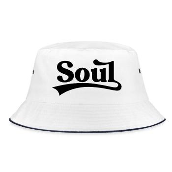Seele - Bucket Hat - Weiß/Navy - Vorne