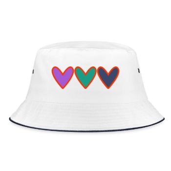 GRANNY. MOTHER'S DAY. HAPPY GRANNY'S DAY. I LOVE YOU - Bucket Hat - white/navy - Front
