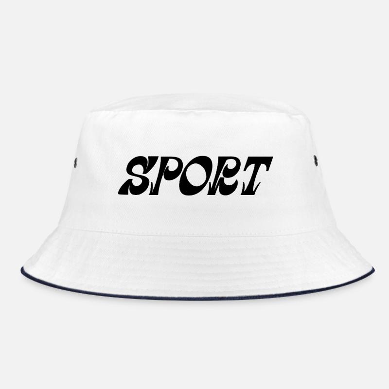 Dynamische Sportgrafik mit Energieschwingungen Bucket Hat