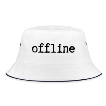 Offline - Bucket Hat - white/navy - Front