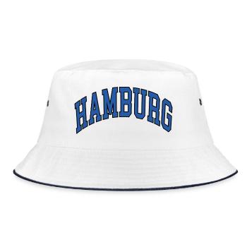 Hamburg - Bucket Hat - white/navy - Front
