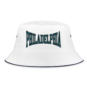 Philadelphia - Bucket Hat - white/navy - Front
