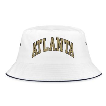 Atlanta - Bucket Hat - Weiß/Navy - Vorne