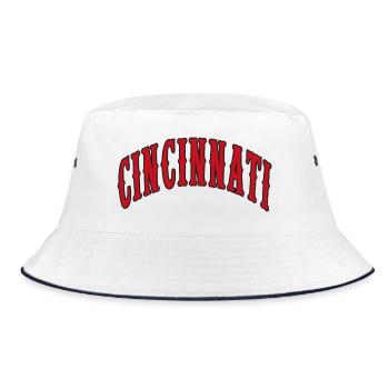 Cincinnati - Bucket Hat - white/navy - Front