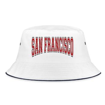 San Francisco - Bucket Hat - white/navy - Front