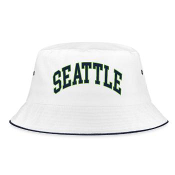 Seattle - Bucket Hat - white/navy - Front