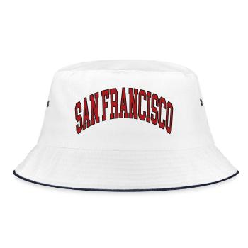 San Francisco - Bucket Hat - white/navy - Front