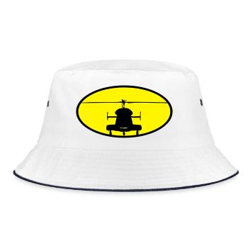 Logo de l'hélicoptère - Bob - blanc/marine - Devant