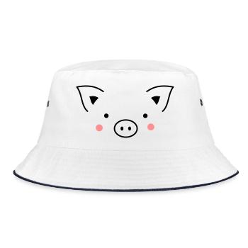 Cochon - Bob - blanc/marine - Devant