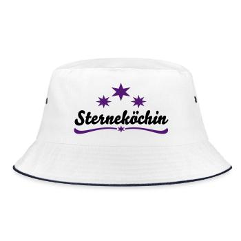 Köchin - Bucket Hat - Weiß/Navy - Vorne