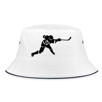 Eishockey - Bucket Hat - Weiß/Navy - Vorne