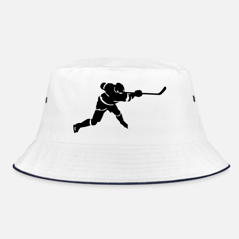 Eishockey - Bucket Hat - Weiß/Navy