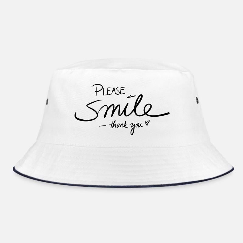 Please smile thank you Bucket Hat