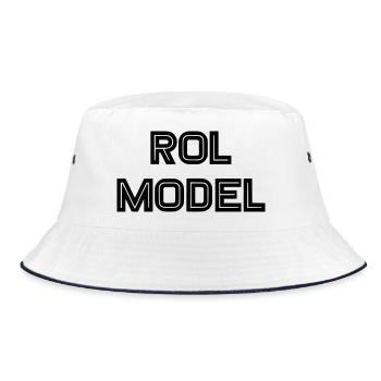Every wheelchair user is a role model - Bucket Hat - white/navy - Front