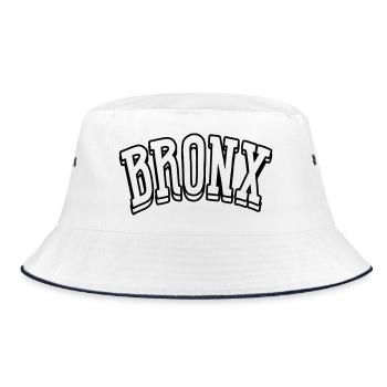 Bronx Shirt - Bucket Hat - white/navy - Front