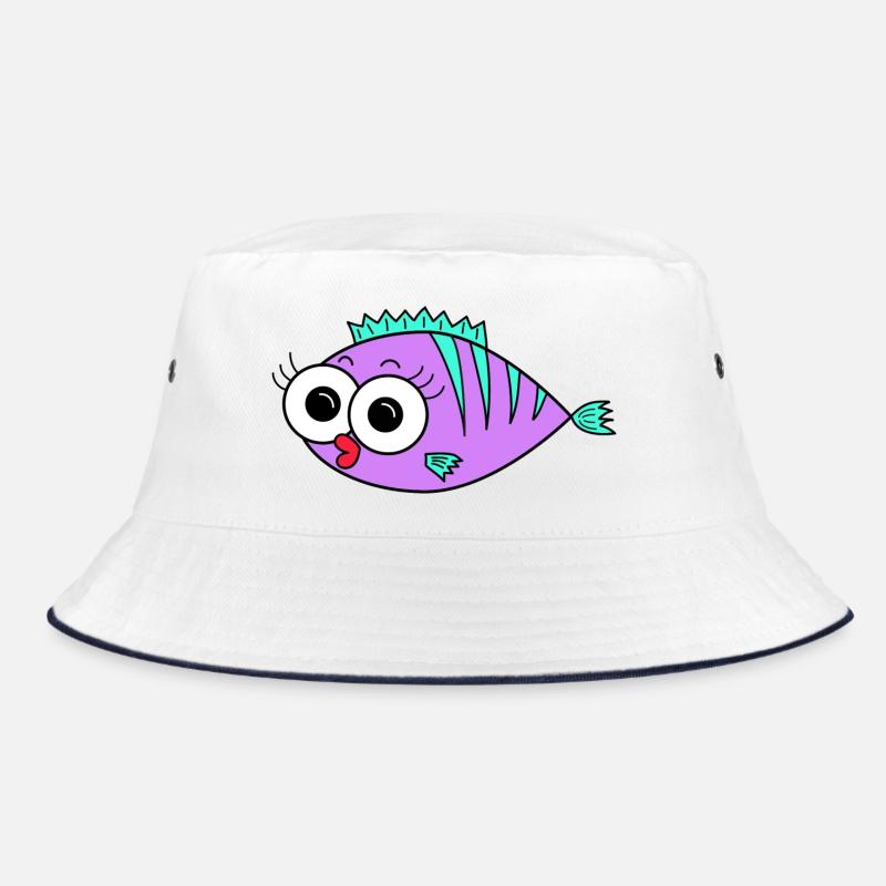 Fisch Lila Bucket Hat
