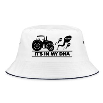 Agriculteur, c’est dans mon ADN - Bob - blanc/marine - Devant