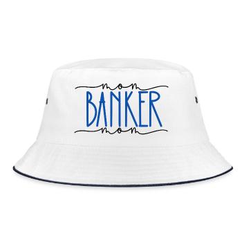 Banquier Fier Maman Mignon Cadeau - Bob - blanc/marine - Devant