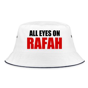 all eyes on rafah - Bob - blanc/marine - Devant