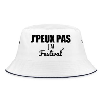 je peux pas j'ai concert - Bob - blanc/marine - Devant