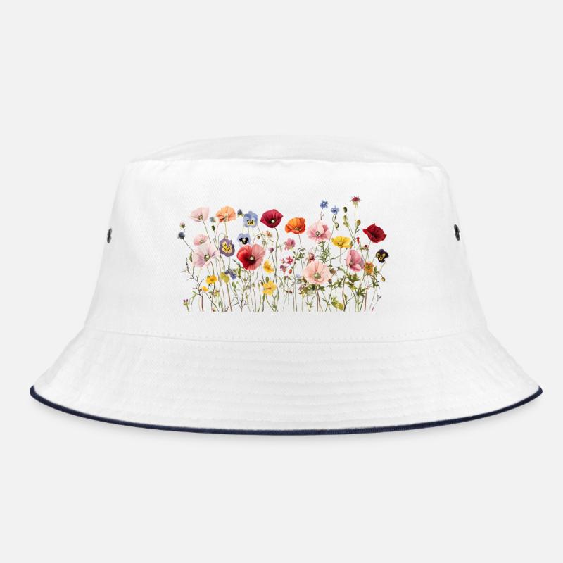 Prairie de fleurs sauvages – Fleurs d’aquarelle naturelles Bob
