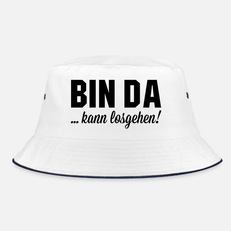 Bin da kann losgehen Bucket Hat