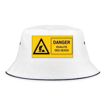 Gender equality - Bucket Hat - white/navy - Front