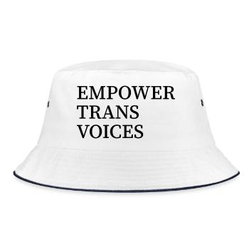 Empower Trans Voices - Protégez les droits des transgenres - Bob - blanc/marine - Devant