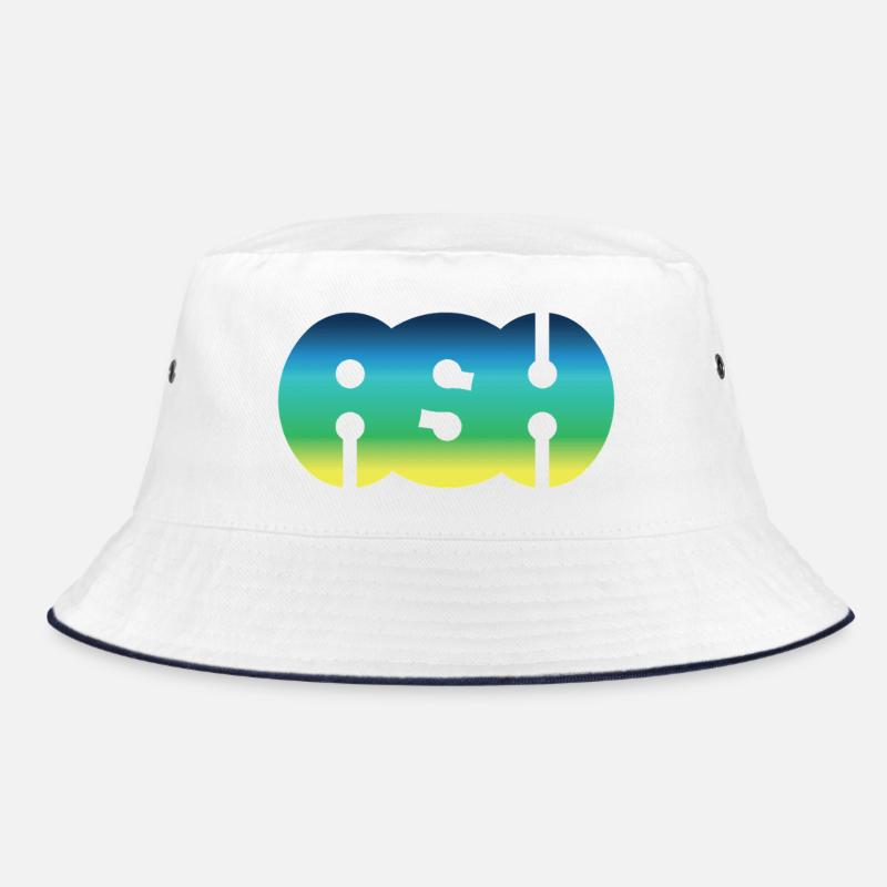 ASH - Bucket Hat - white/navy