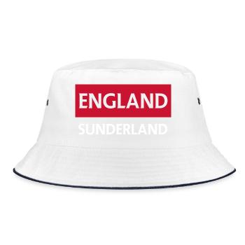 England Sunderland City Skyline - Bucket Hat - white/navy - Front