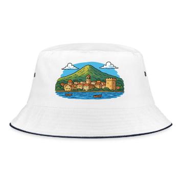 Rhodes Island - Bucket Hat - white/navy - Front