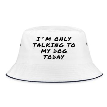 Je ne parle qu’à mon chien aujourd’hui Chemise - Bob - blanc/marine - Devant