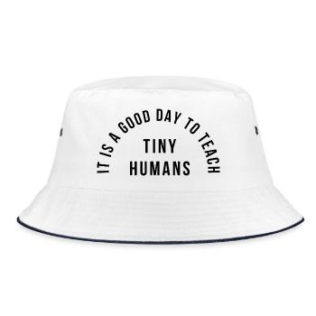 Kindergarten teacher it's a good day to teach   - Bucket Hat - white/navy - Front