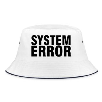 System failure - Bucket Hat - white/navy - Front