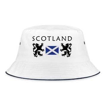 Scotland flag - Bucket Hat - white/navy - Front