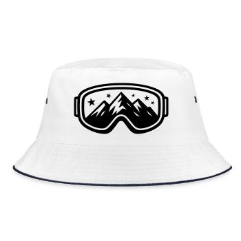 Icône de piste des montagnes de ski Ski Goggles - Bob - blanc/marine - Devant