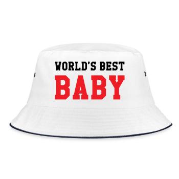 Meilleur bébé du monde - Naissance - Enfant - Bob - blanc/marine - Devant