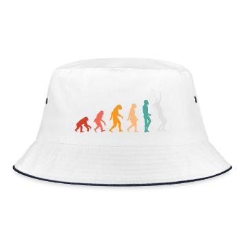 Tennis Evolution - Bucket Hat - white/navy - Front