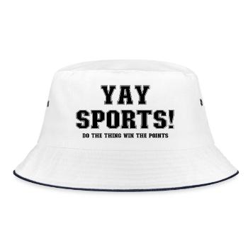 Yay Sports – Fan de sport sans méfiance (femmes) - Bob - blanc/marine - Devant