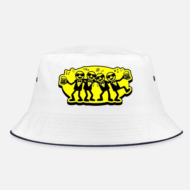Bräutigam Freunde Gruppe Bier Bucket Hat