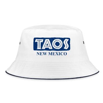 Taos - New Mexico - United States of America - Bucket Hat - white/navy - Front