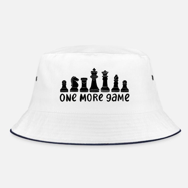 Schachritter Motiv – One More Game Bucket Hat
