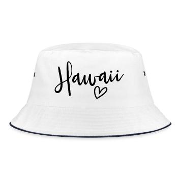 Les femmes de Hawaii Heart Love Hawaii - Bob - blanc/marine - Devant
