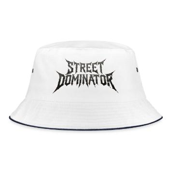 Street Dominator Performance Tuning Style - Bucket Hat - white/navy - Front