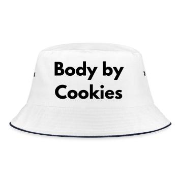 Körper von Cookies - Bucket Hat - Weiß/Navy - Vorne